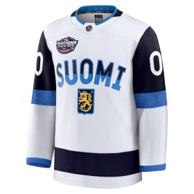 Dresovi Finska 4 Nations Face Off 2025 Fanatics Premium Custom Bijela - Muške